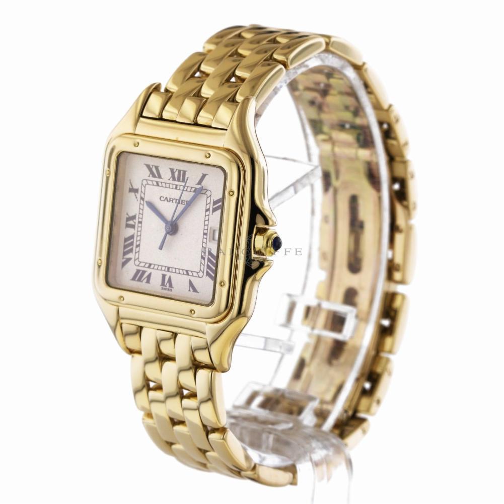 Contemporary Cartier 1060 Panthere 18 Karat Yellow Gold Panther 1060-2 18 Karat Quartz Watch