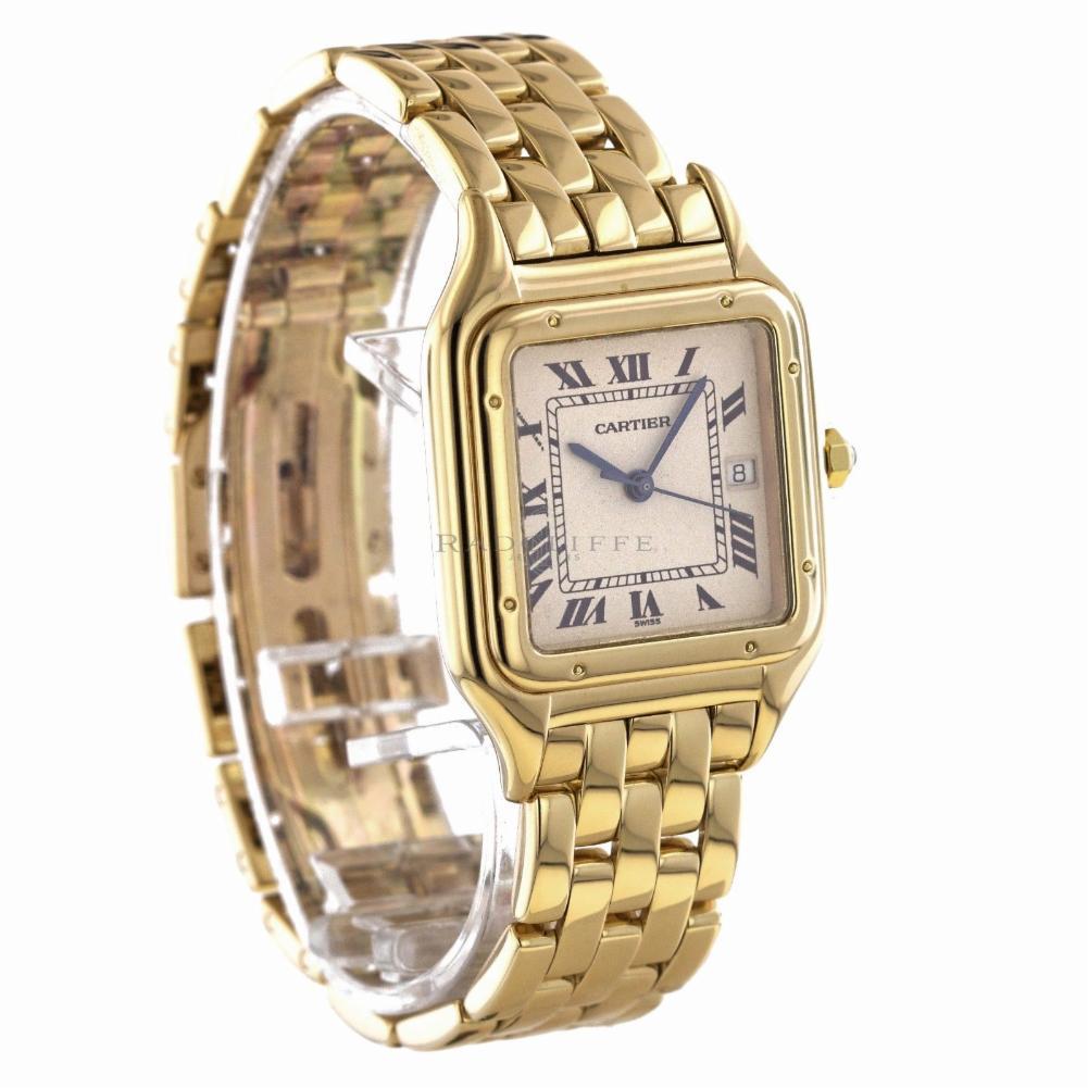 Cartier 1060 Panthere 18 Karat Yellow Gold Panther 1060-2 18 Karat Quartz Watch In Excellent Condition In Miami, FL