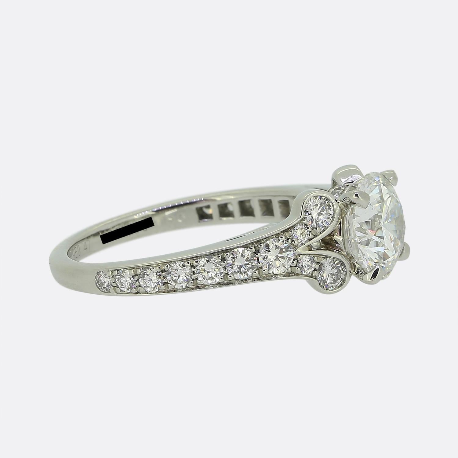 Cartier 1,09 Karat Diamant-Ballerine-Ring (Brillantschliff) im Angebot