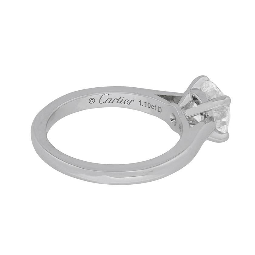 Cartier 1.10 Carat Diamond Solitaire Engagement 1