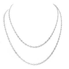 Cartier 11.00 Carats Diamond Platinum Diamond by the Yard Long Chain Necklace