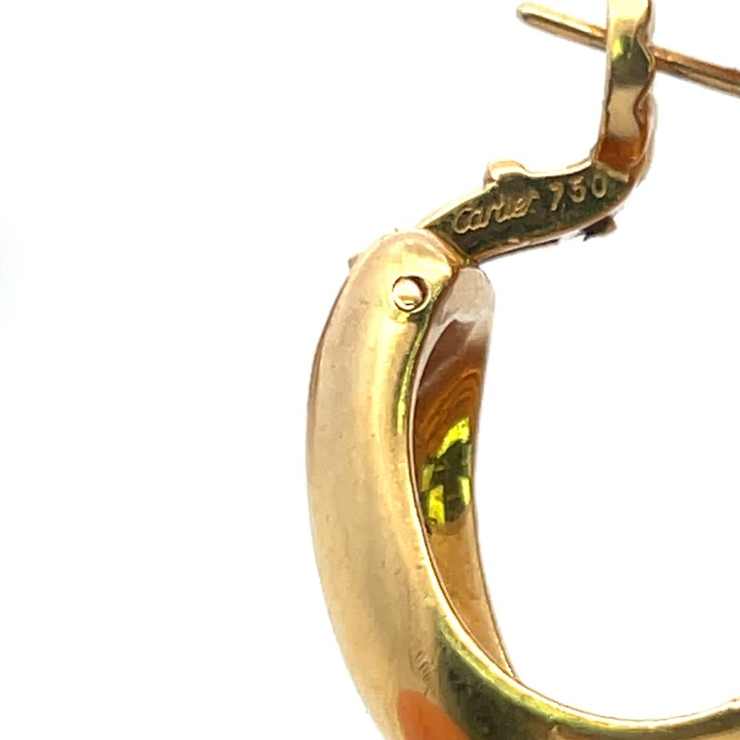 Cartier 1,14 Quilates Zafiro Rubí 0,16 Quilates Diamante 18K YG Pendientes de clip en venta 8