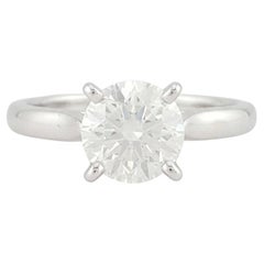 Cartier 1.2 Carat Round Brilliant Diamond 1895 Solitaire Platinum Ring