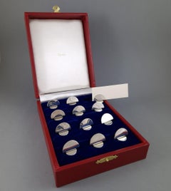 Cartier - 12 Sterling Silver Place Card Holders