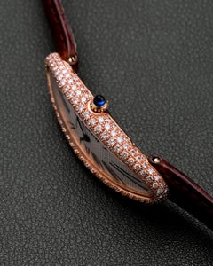 Cartier 121593 AF Baignoire Maxi Allongée Swiss Made Quadrante 18k RG