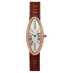 Cartier 121593 AF Baignoire Maxi Allongée Swiss Made Quadrante 18k RG