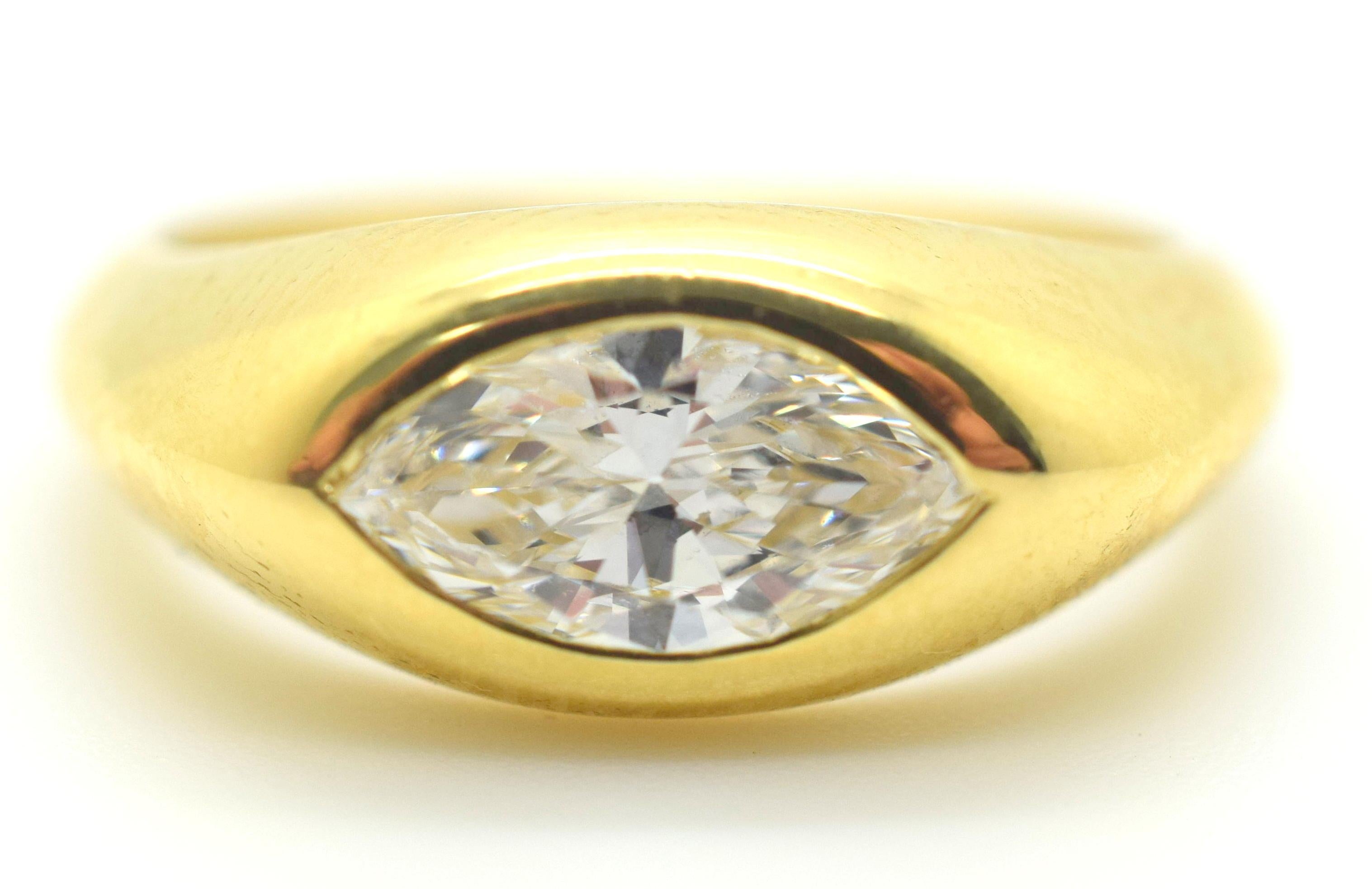 Cartier 1::25 Karat Marquise Diamant Vintage Ring (Marquiseschliff)