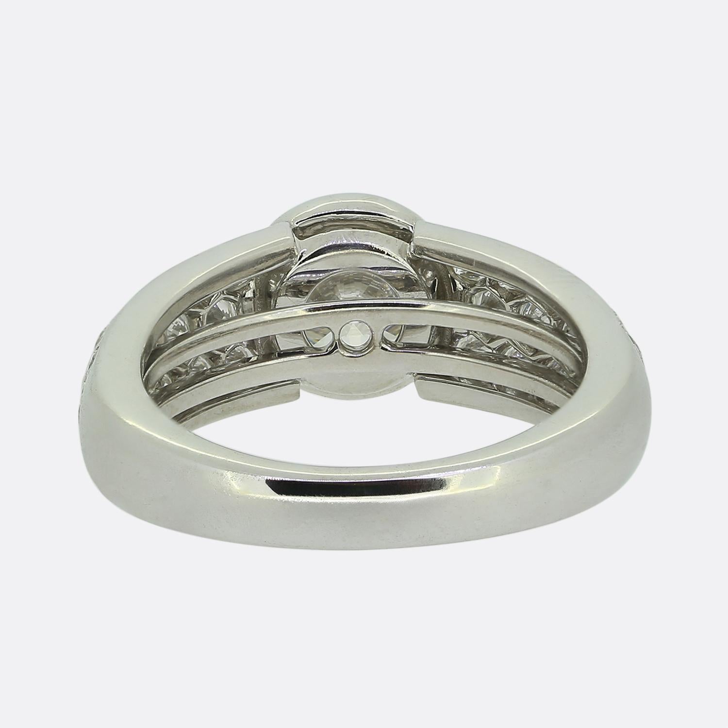 Cartier, bague de fiançailles avec diamant de 1,28 carat Bon état - En vente à London, GB