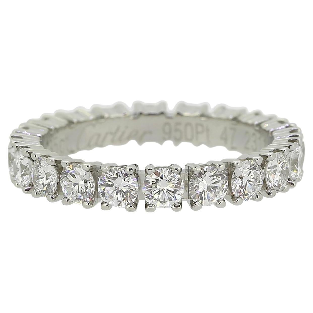 Cartier 1.35 Carat Diamond Eternity Ring Size H (47)