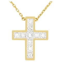 Cartier 1.35ct Diamond Cross Pendant