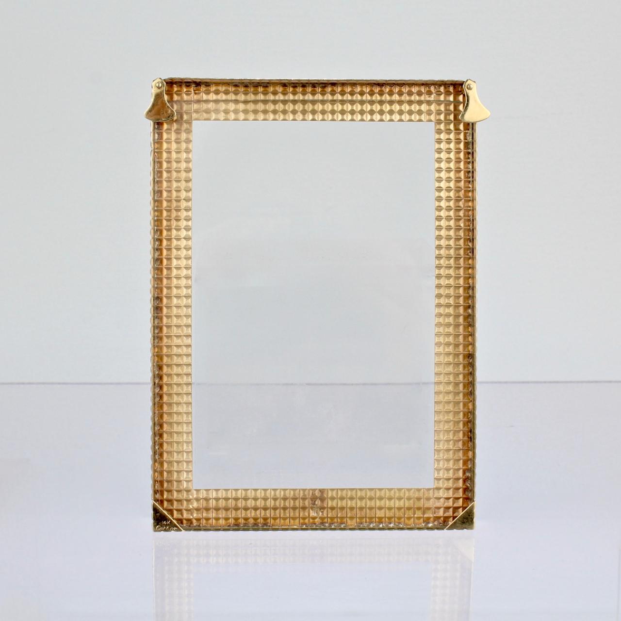 Cartier 14 Karat Gold Art Deco Photo or Picture Frame 3