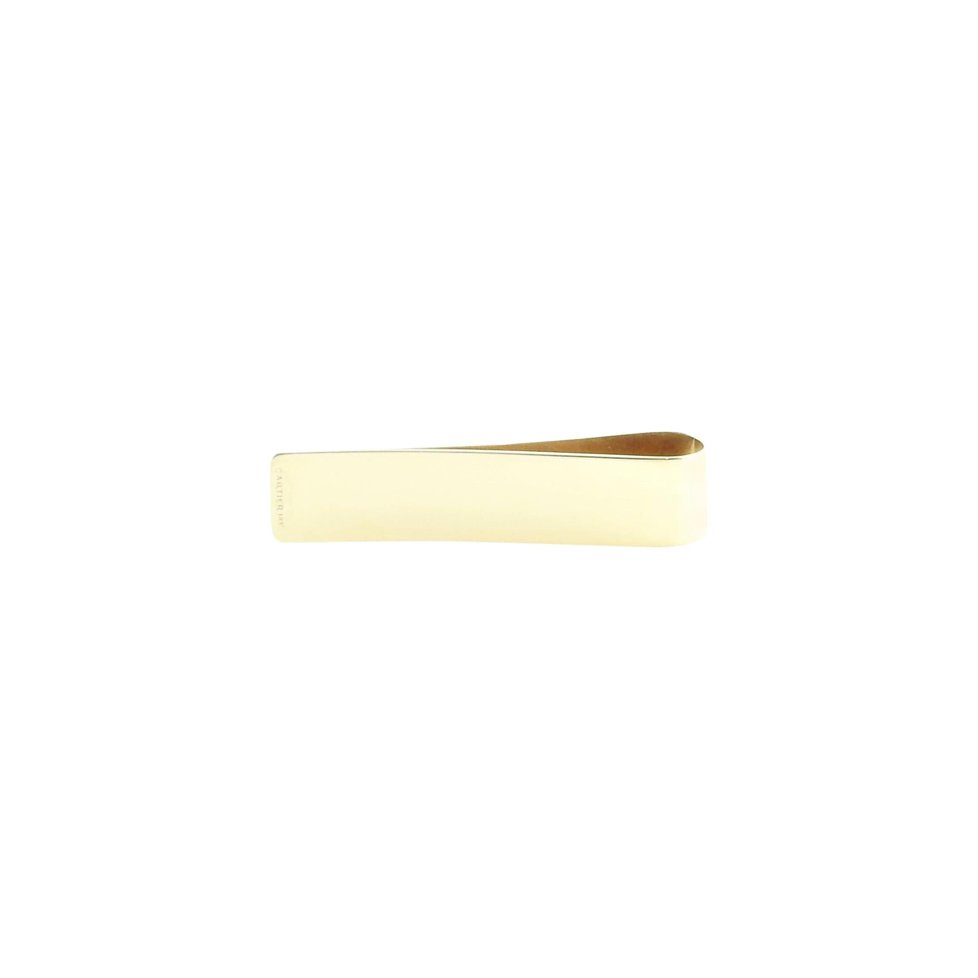 Cartier 14 Karat Yellow Gold Money Clip