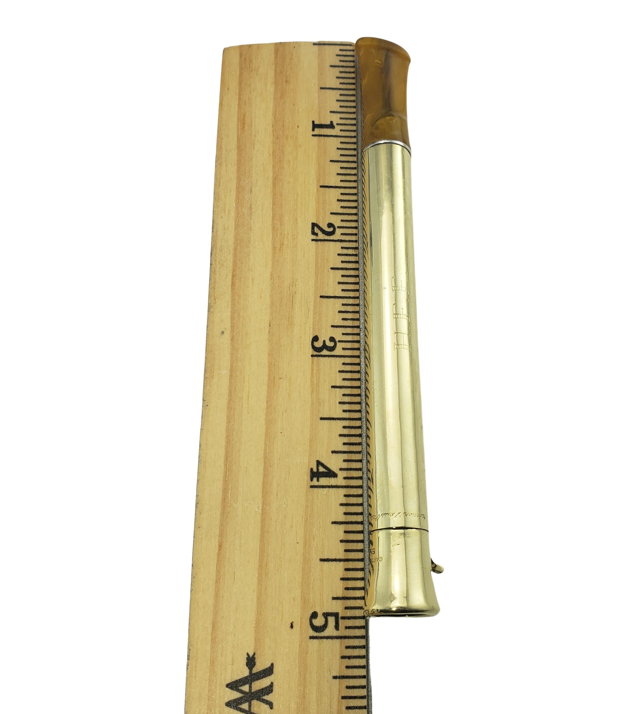 Cartier 14 Karat Yellow Gold Zeus Cigarette Holder 3
