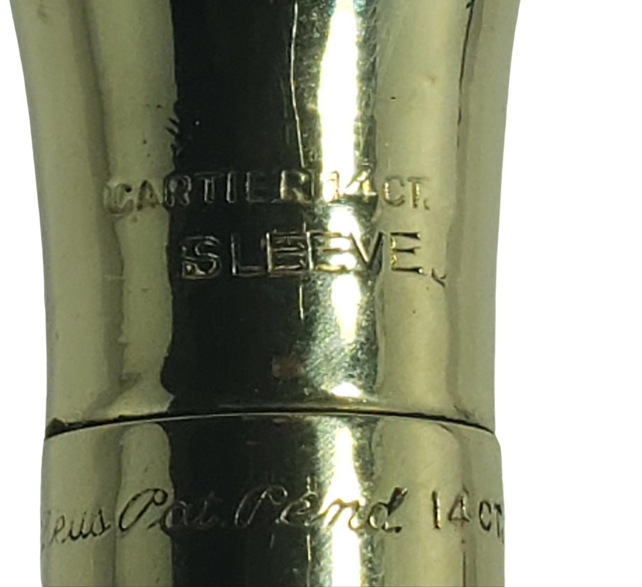 Cartier 14 Karat Yellow Gold Zeus Cigarette Holder 1