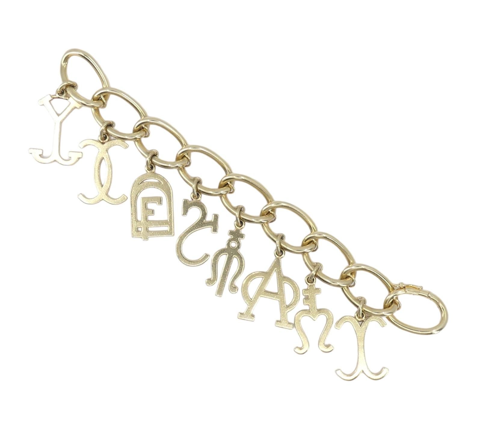 Women's Cartier 14k Gold Charm Bracelet