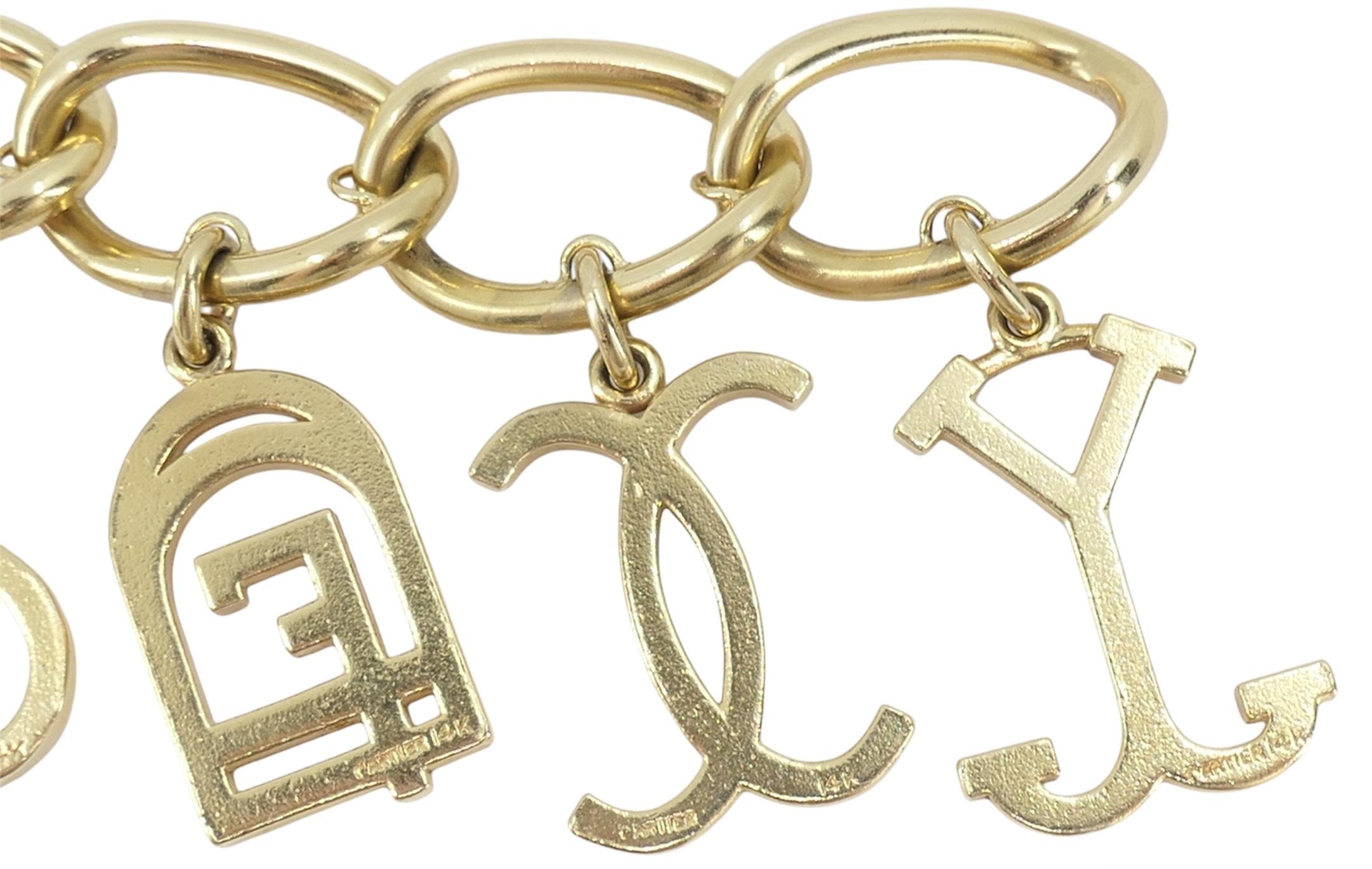 Cartier 14k Gold Charm Bracelet 1