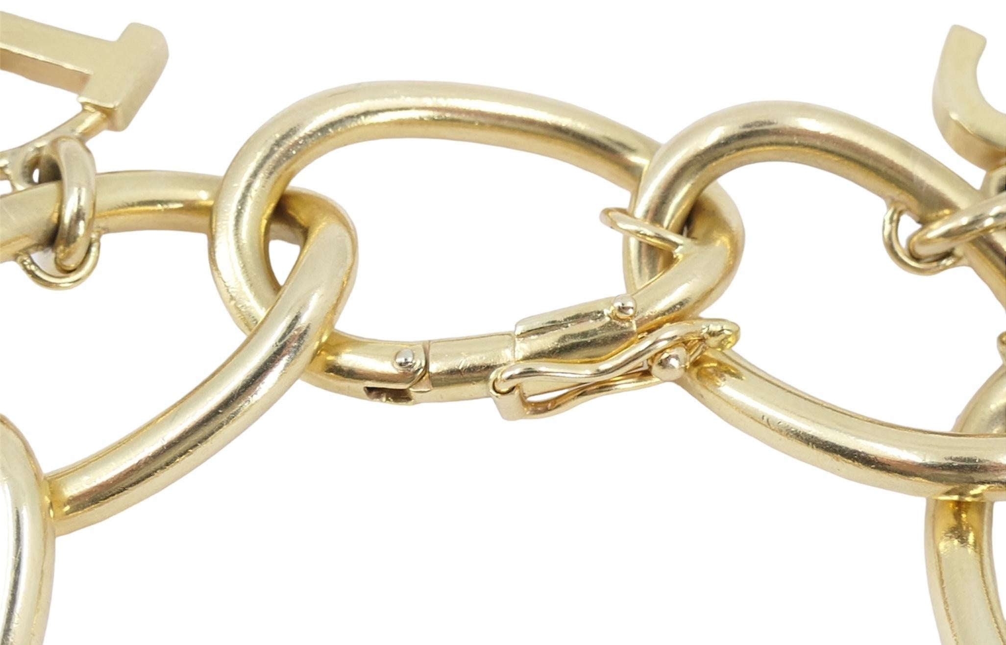 Cartier 14k Gold Charm Bracelet 4