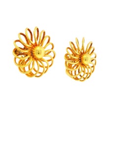 Cartier 14K Gold Pinwheel Non-Pierced Screw-Back Earrings