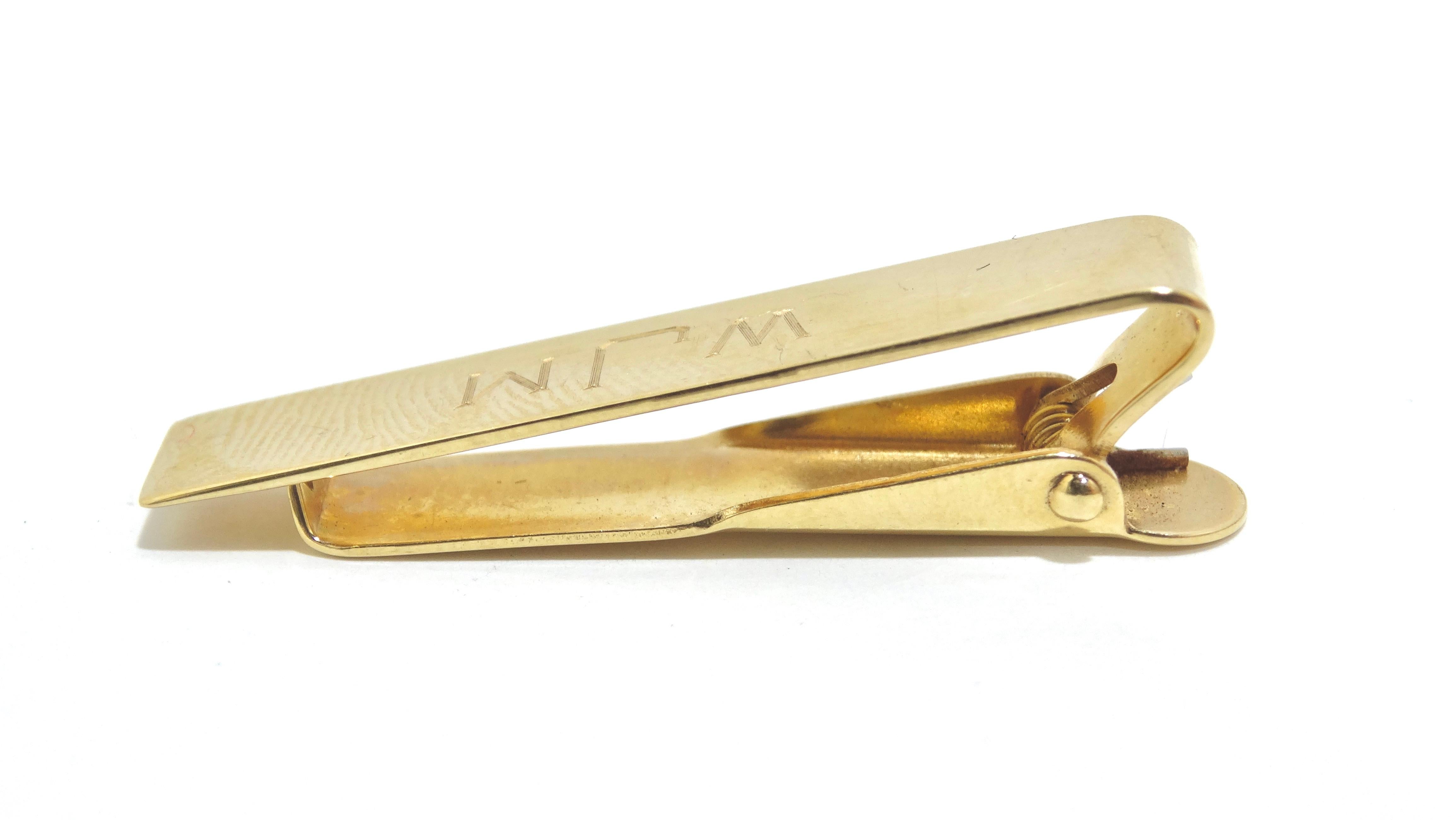 Clip de cravate en or 14k de Cartier en vente 1