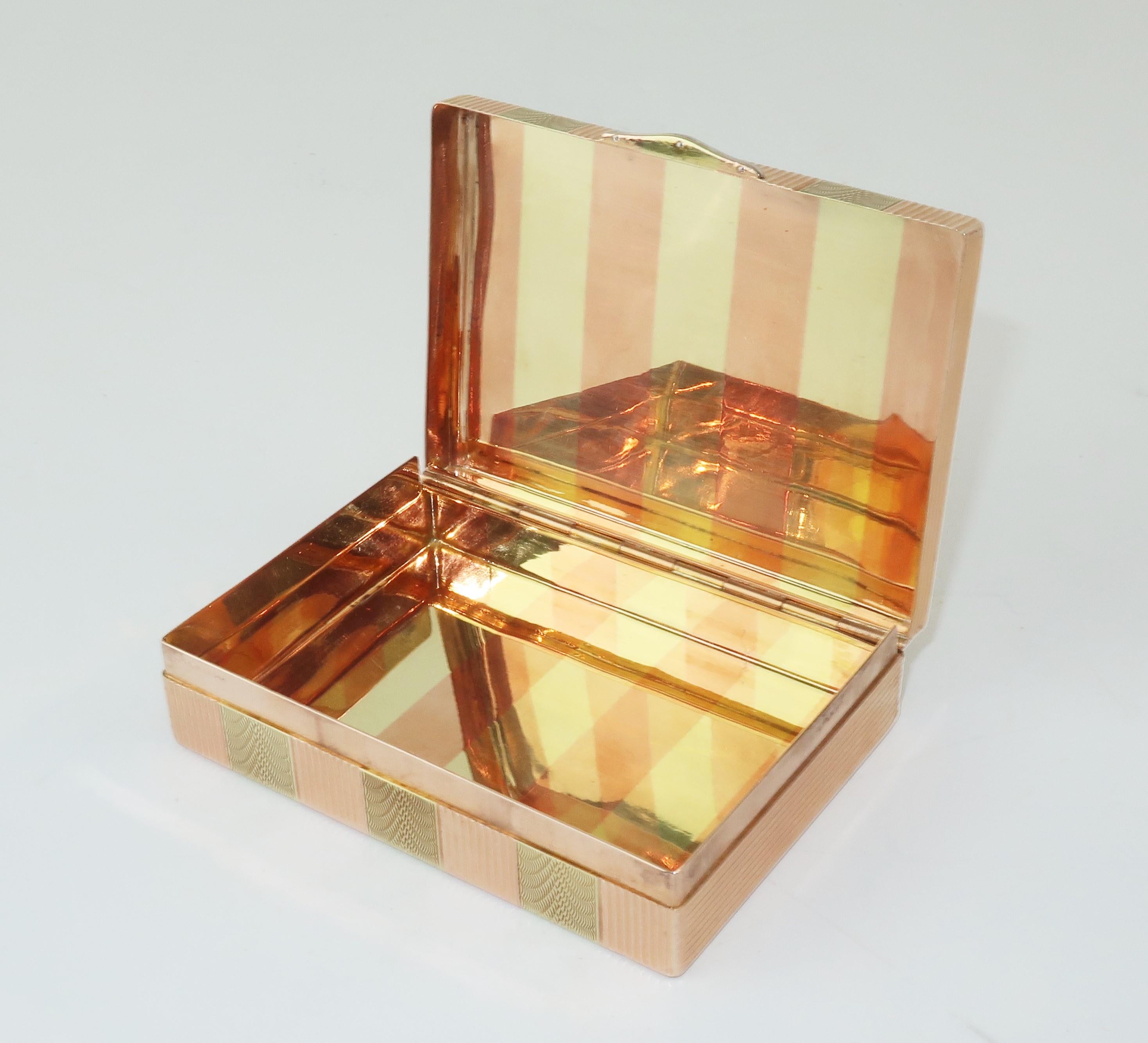 Women's or Men's Cartier 14K Rose Gold & Diamond Box