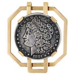 Cartier 14K Yellow Gold 1881 Coin E Pluribus Money Clip