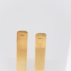 Cartier 14 Karat Yellow Gold Collar Stays