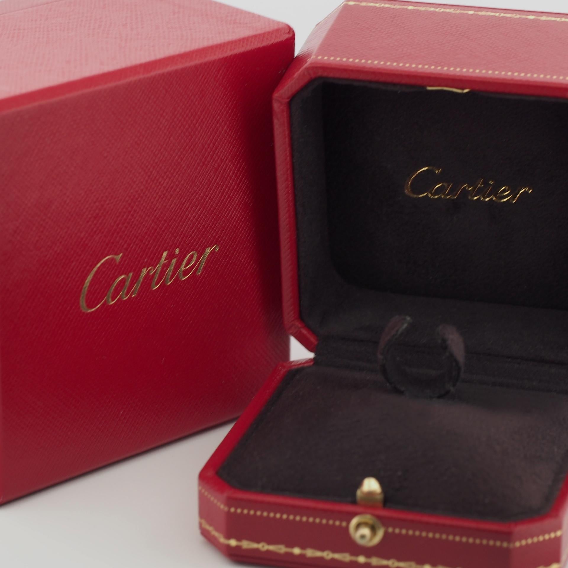 Cartier 15 Diamonds Star Trinity Ring 3G 55 US 7.25 1