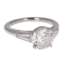 Cartier 1.50 Carat Diamond Soltiaire Platinum Engagement Ring