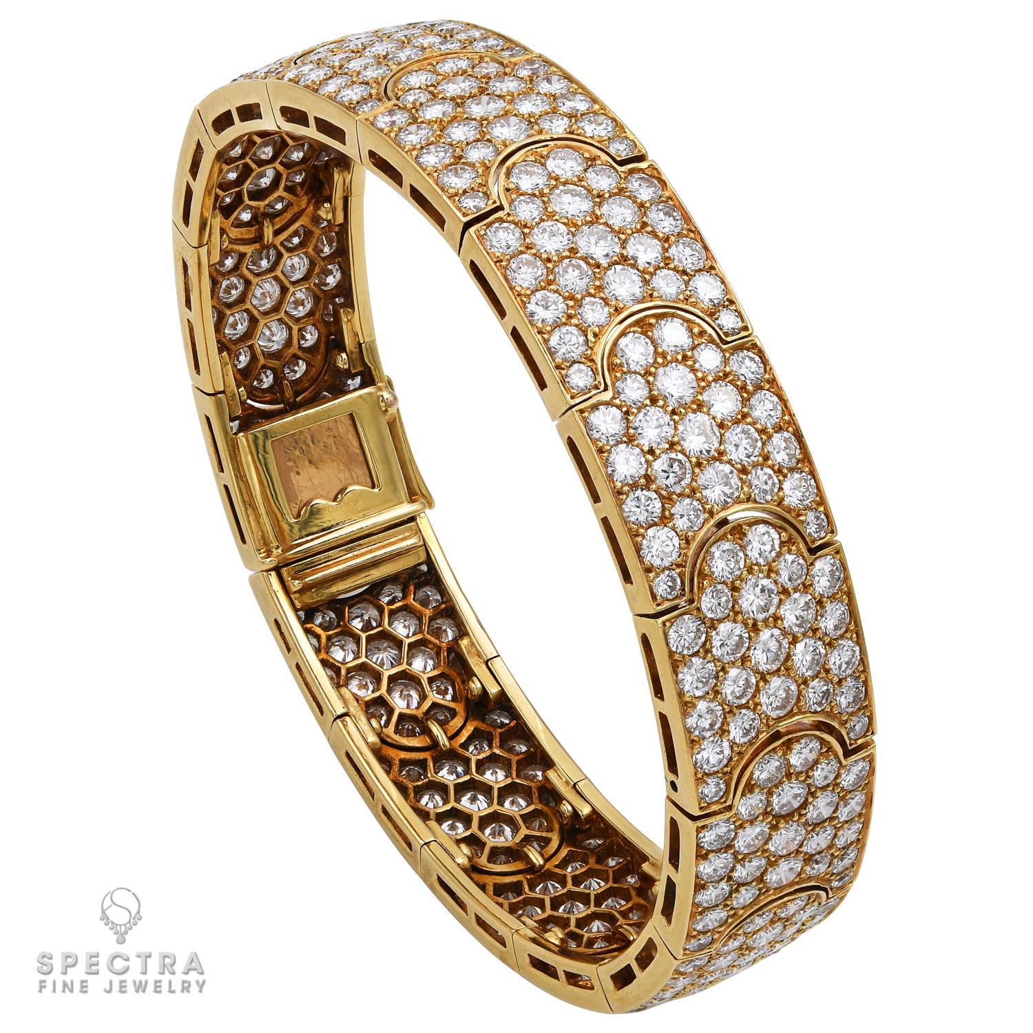 Gold Finish Faux Diamond Bracelet Design by Aster at Pernia's Pop Up Shop  2024