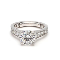 Cartier 1.51 Carat Round Brilliant D VVS1 Diamond Platinum Engagement Ring