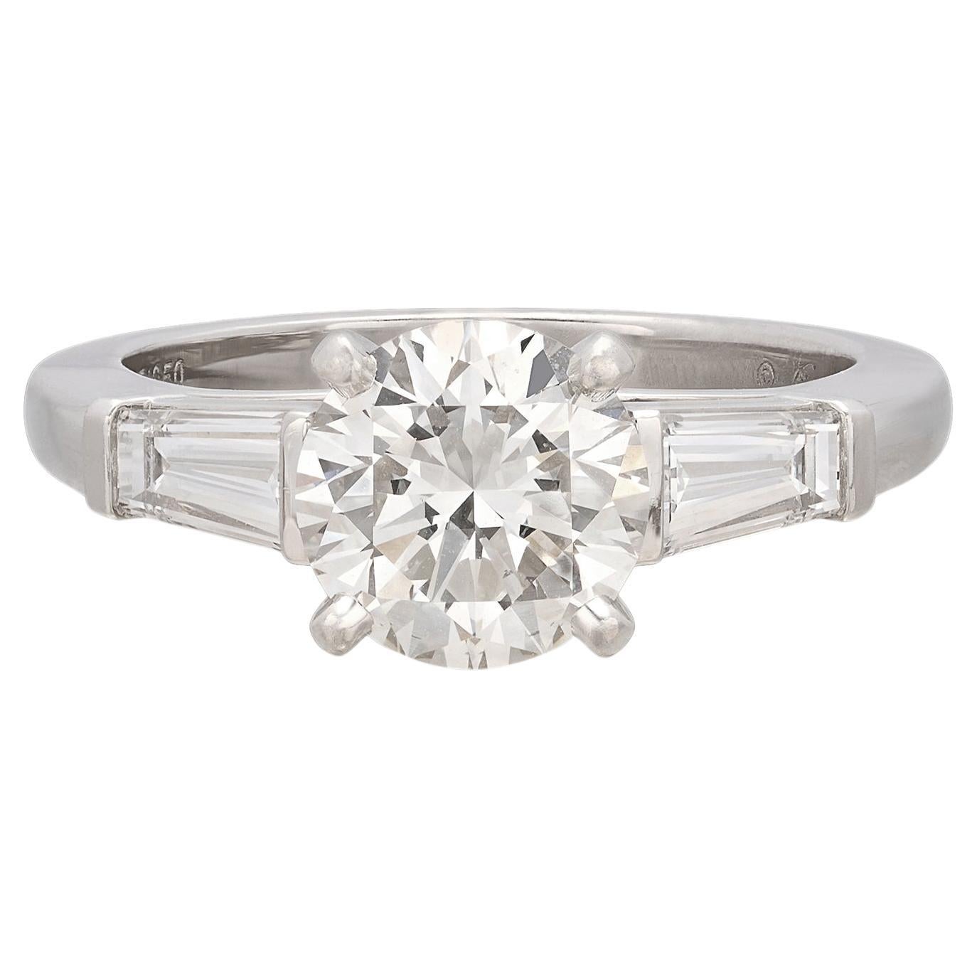 Cartier 1.51-ct. H/VS1 Diamond & Platinum Engagement Ring