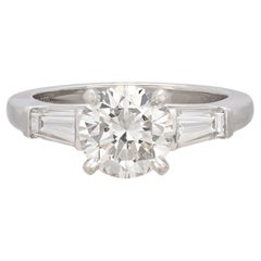 Cartier 1.51-ct. H/VS1 Diamond & Platinum Engagement Ring