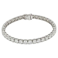 Cartier 16 Carat D-E VVS Diamond Platinum Tennis Bracelet