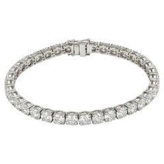 Cartier 16 Carat D-E VVS Diamond Platinum Tennis Bracelet