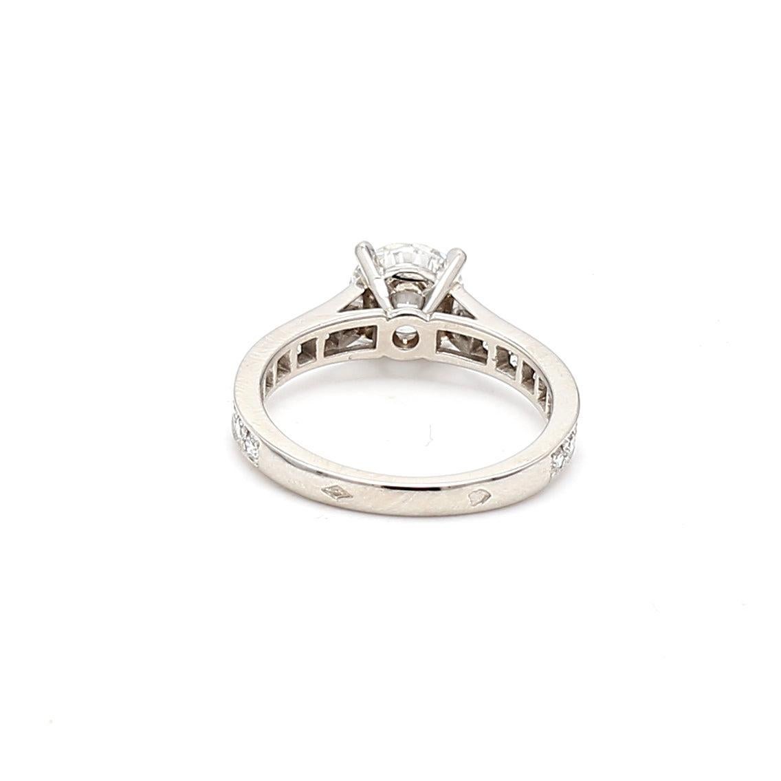 Cartier 1.63 Carat Round Brilliant G VS1-VVS2 Diamond Platinum Engagement Ring 9
