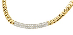 Cartier 1.70 Carat Diamond 18 Karat Two-Tone Gold Necklace