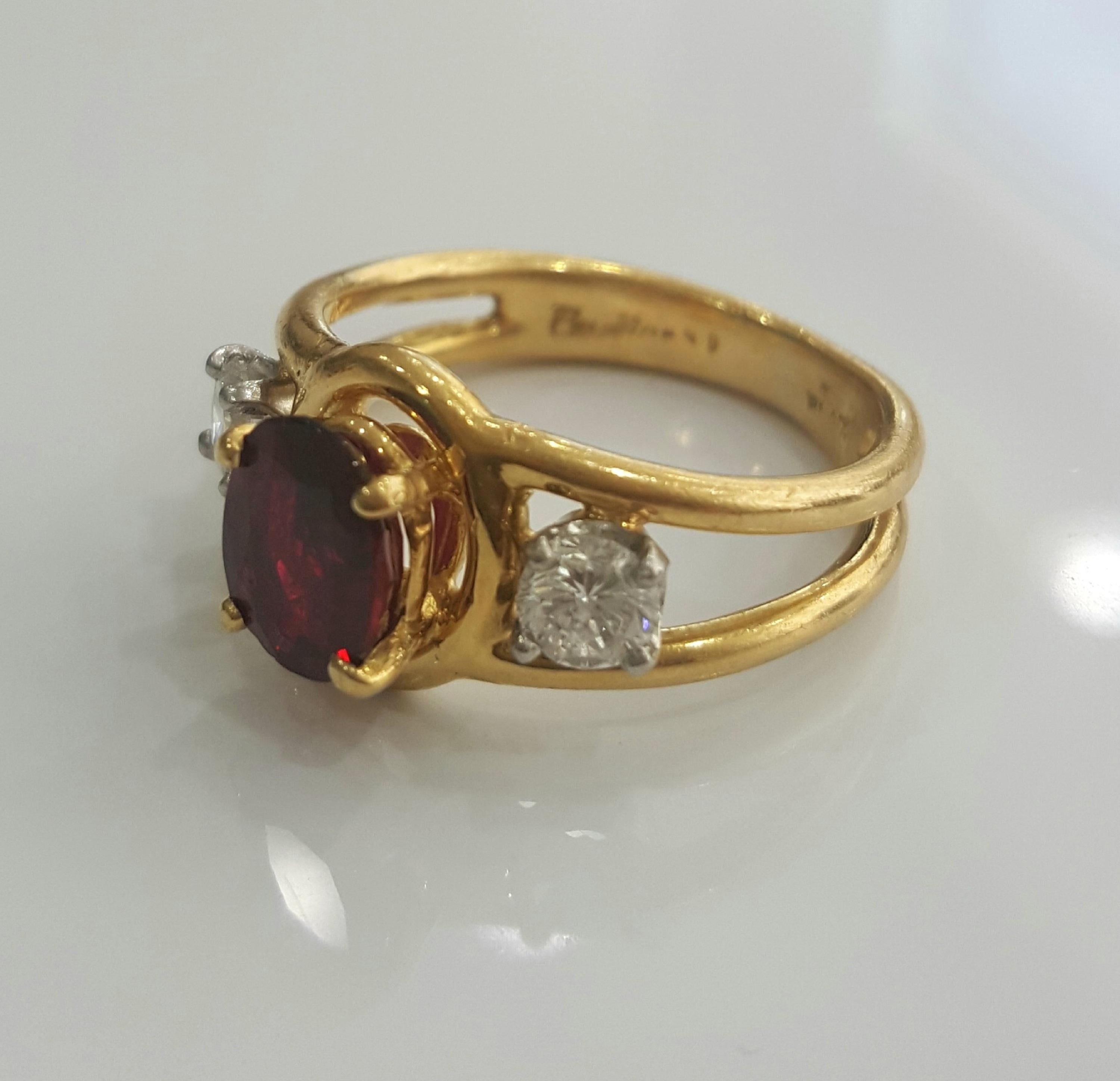 cartier ruby ring