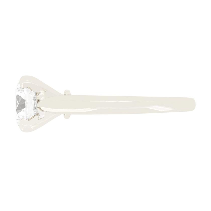 Brilliant Cut Cartier 1.70ct Diamond ‘1895’ Solitaire Ring For Sale