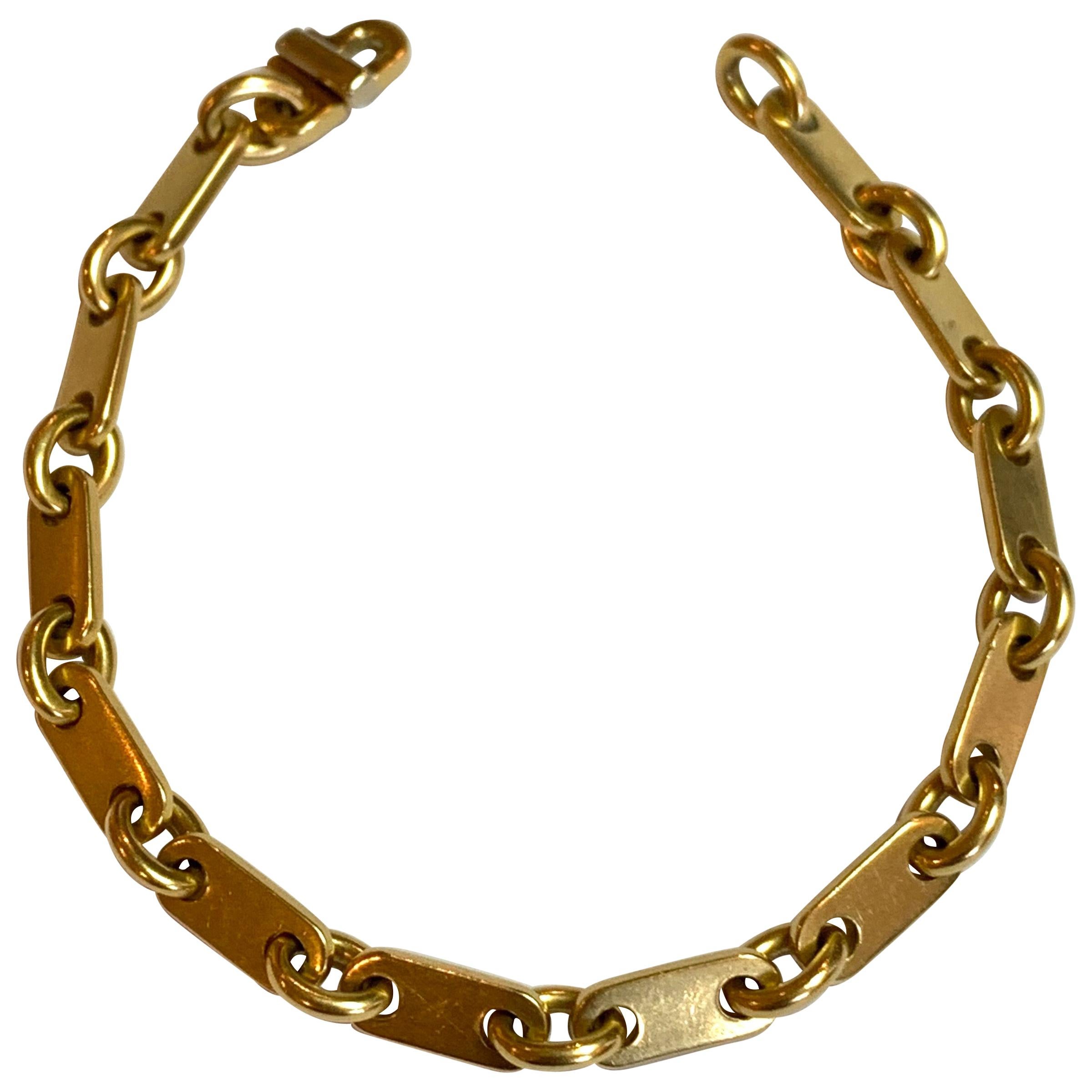 Cartier, 18 Carat Gold Link Bracelet For Sale