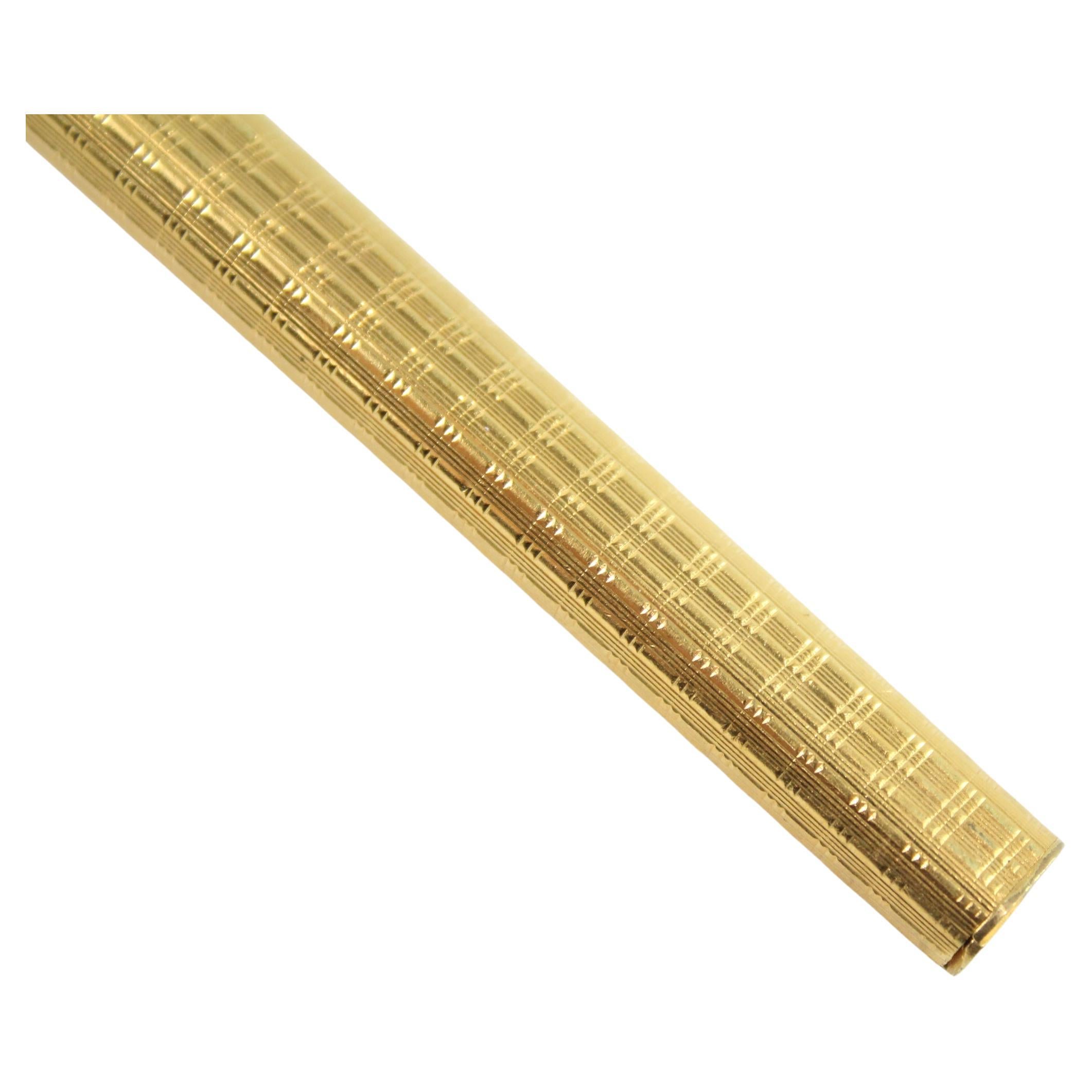 Cartier 18 Carat Gold Plated Trinity Vendome Ballpoint Pen With Cartier Box 4