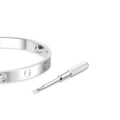Cartier 18 Carat White Gold Love Bangle Bracelet