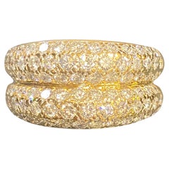 Cartier Double Pave Diamond Ring