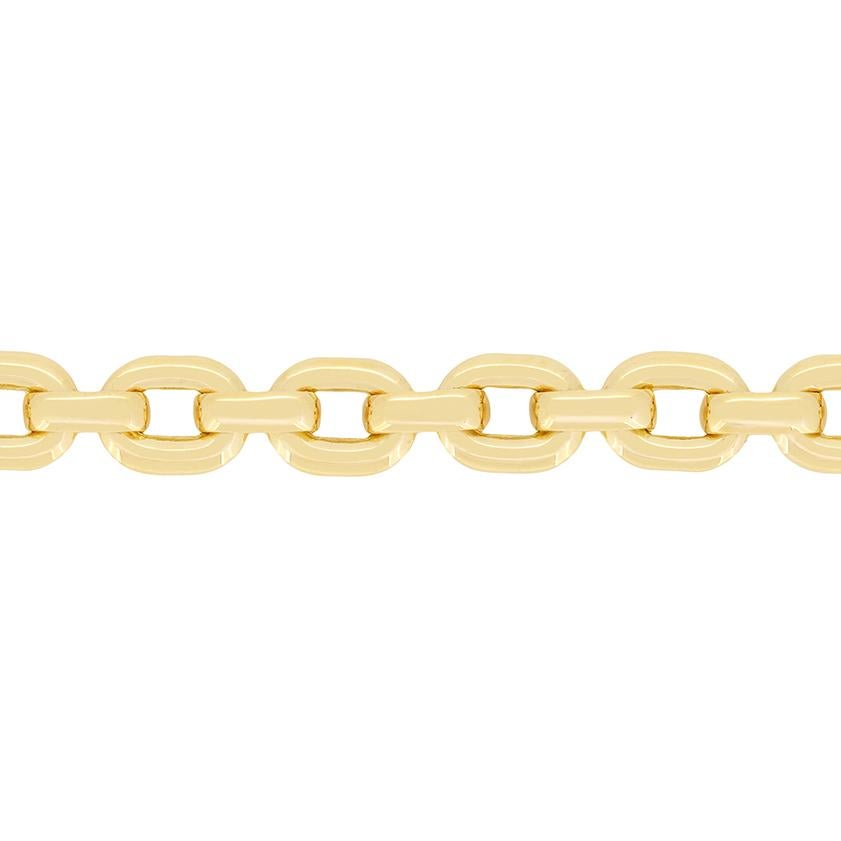 This exquisite bracelet comes from the designer Cartier from their 'Santos De Cartier' Bracelet line. Crafted in 18 carat yellow gold the link bracelet spans 18.5cm in length and weighs 14.5 grams. The design is discontinued design making it a true