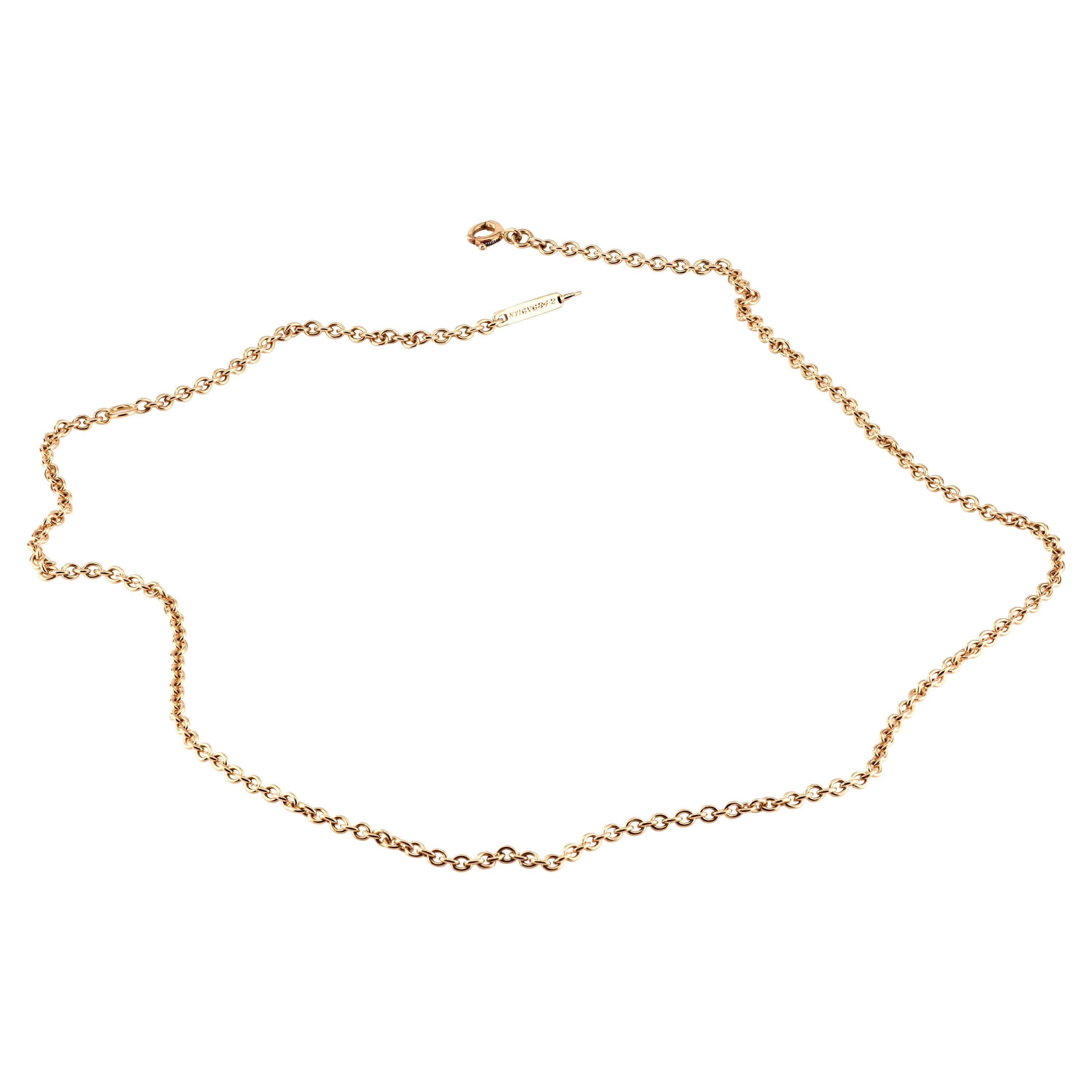 Cartier 18 Karat '750 French' Gold Chain Necklace Estate 34 Gram