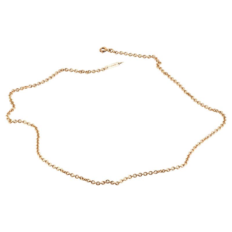 Cartier 18 Karat '750 French' Gold Chain Necklace Estate 34 Gram at ...