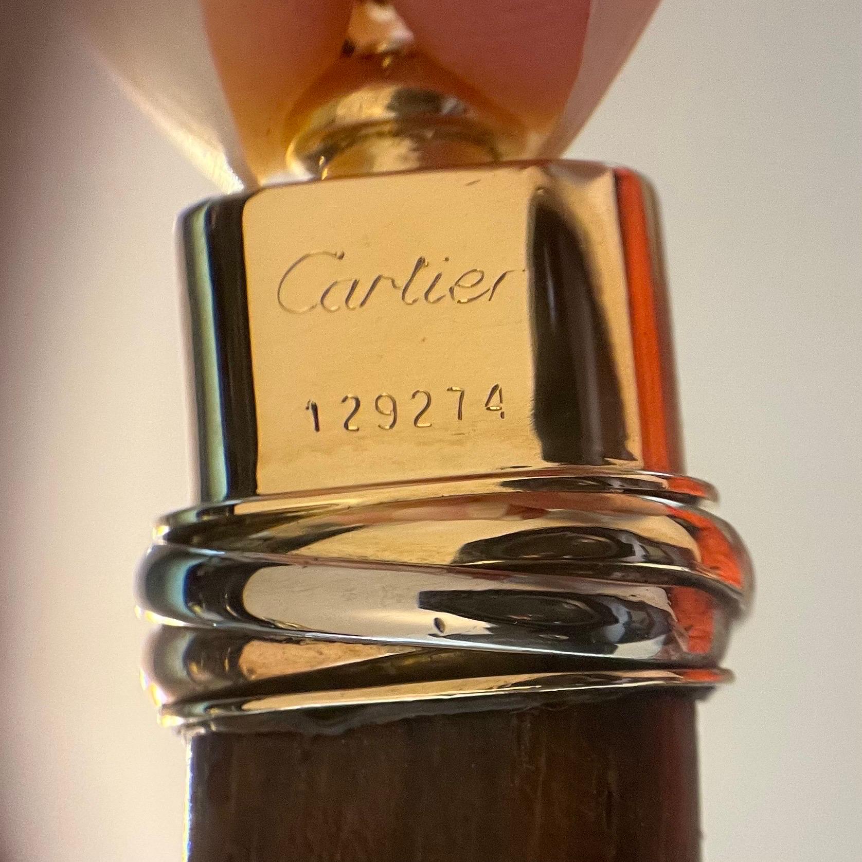 Cartier 18 Karat Gold and Wood 