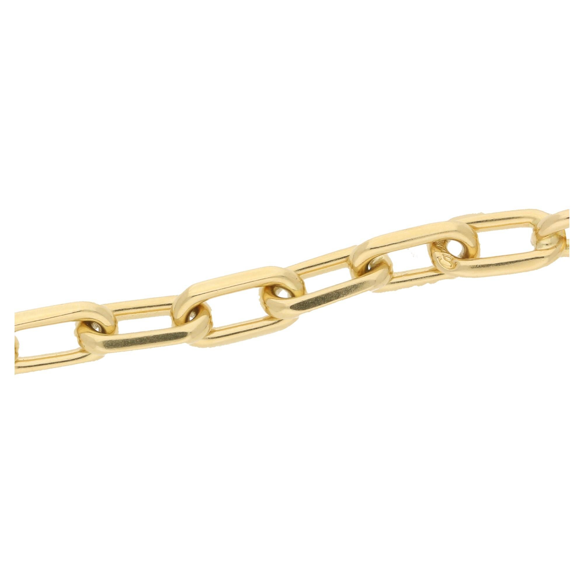 Cartier 18 Karat Gold Chain Link Bracelet In Excellent Condition In London, GB