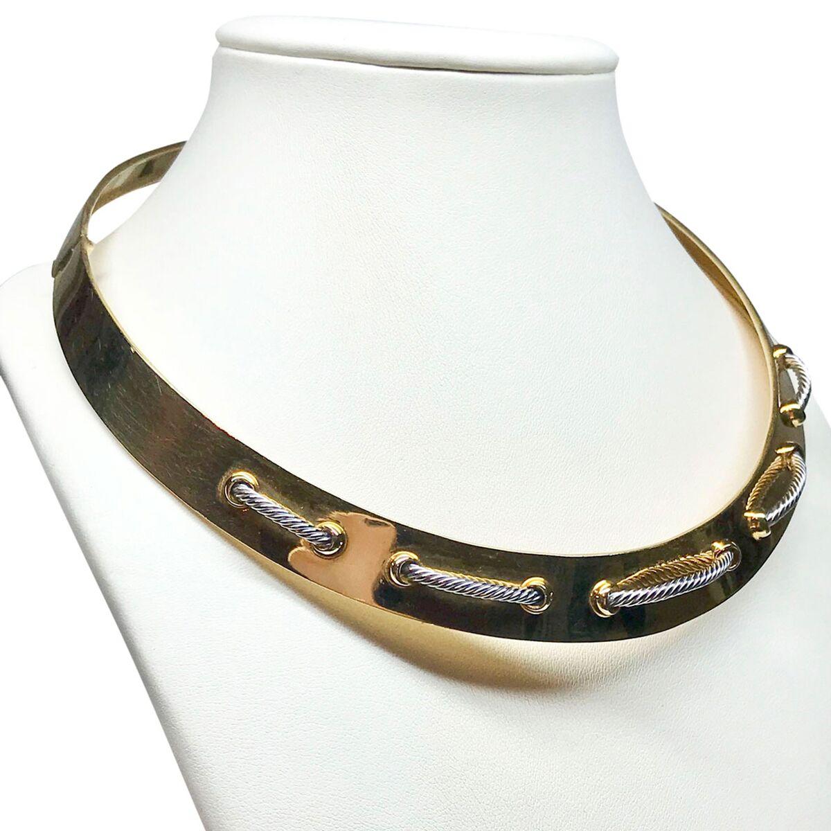 Cartier 18 Karat Gold Collar Necklace For Sale 3