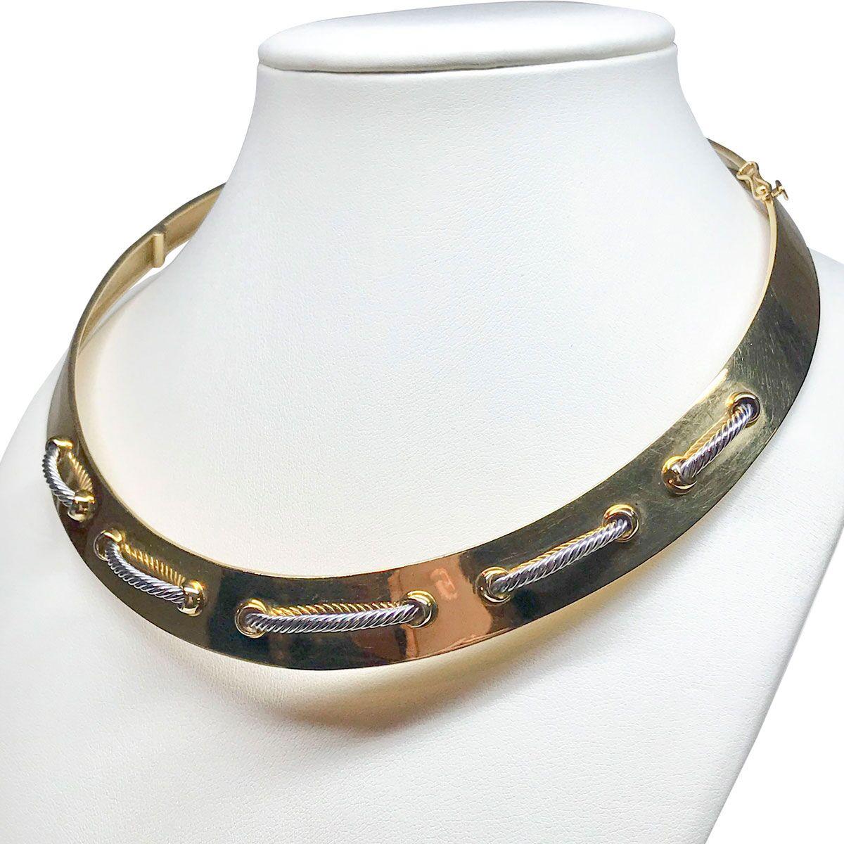 Cartier 18 Karat Gold Collar Necklace For Sale 4