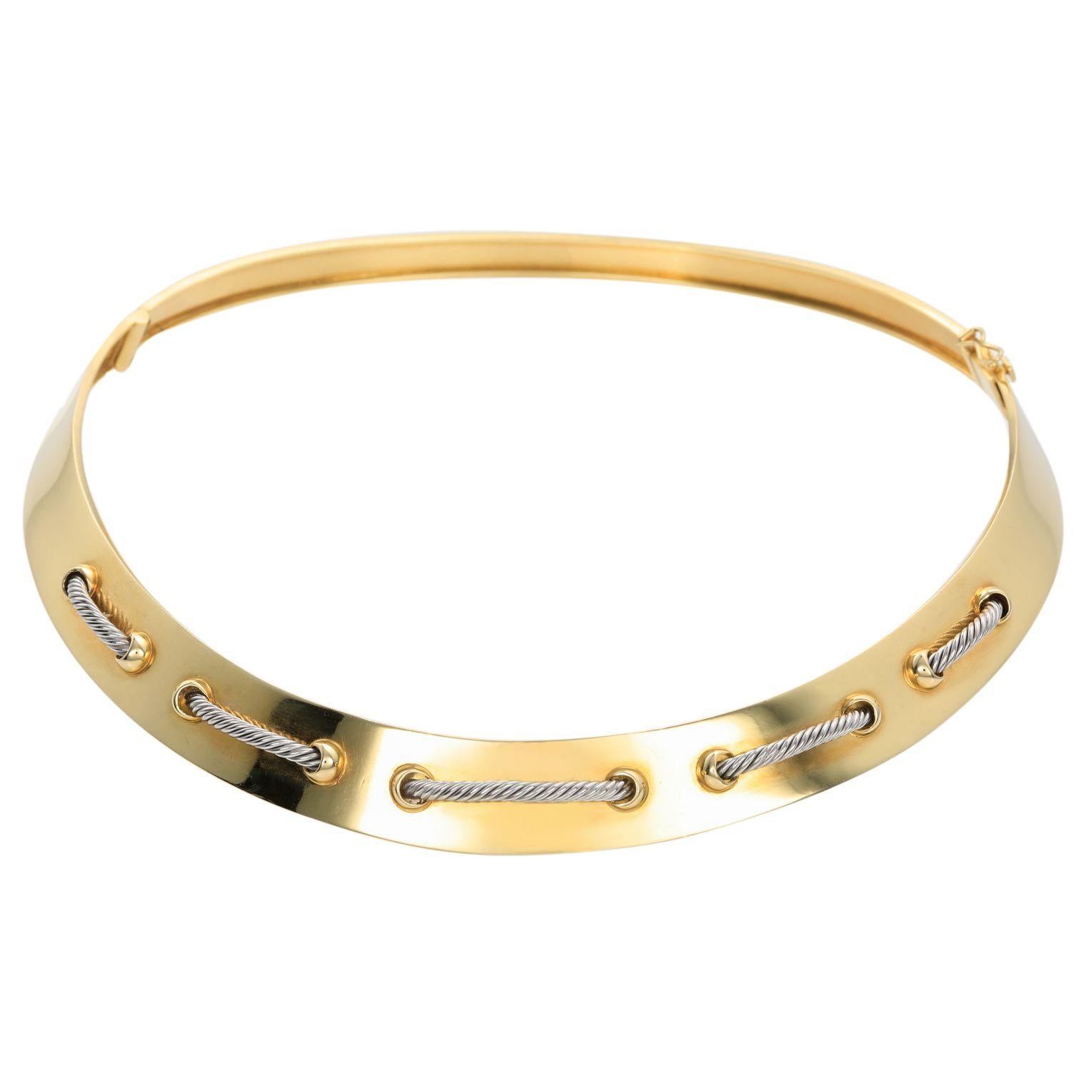 Cartier 18 Karat Gold Collar Necklace For Sale